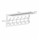 Вешалка с полкой 80 730х220х265мм, цвет чёрный (ВСП 7 Ч) 