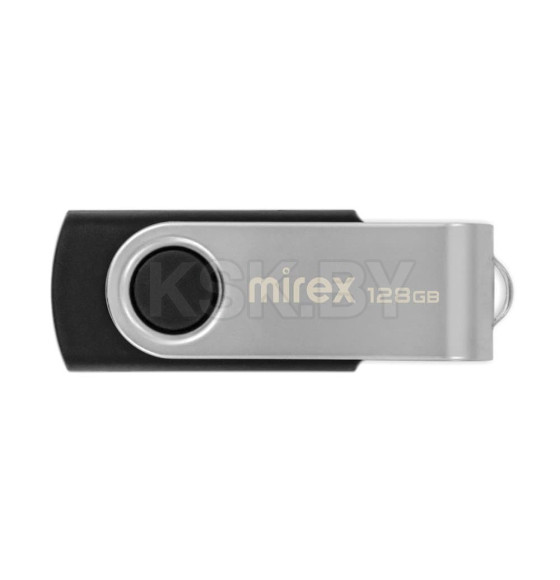 Флеш-накопитель 128GB USB 2.0 FlashDrive Mirex SWIVEL BLACK 13600-FMURS128 (13600-FMURS128) 