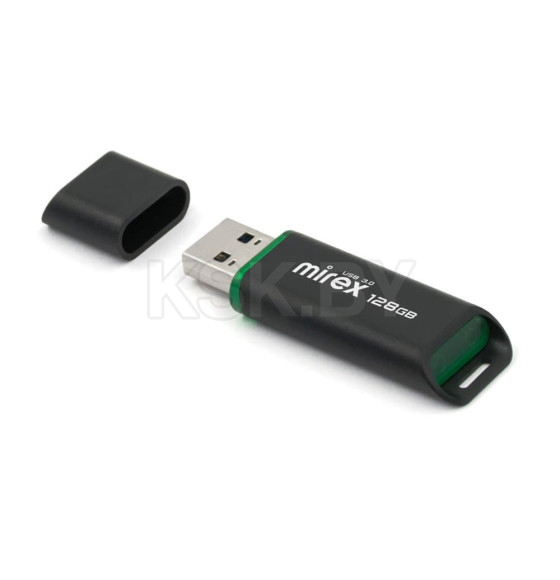 Флеш-накопитель 128GB USB 3.0 FlashDrive Mirex SPACER BLACK 13600-FM3SP128 (13600-FM3SP128) 