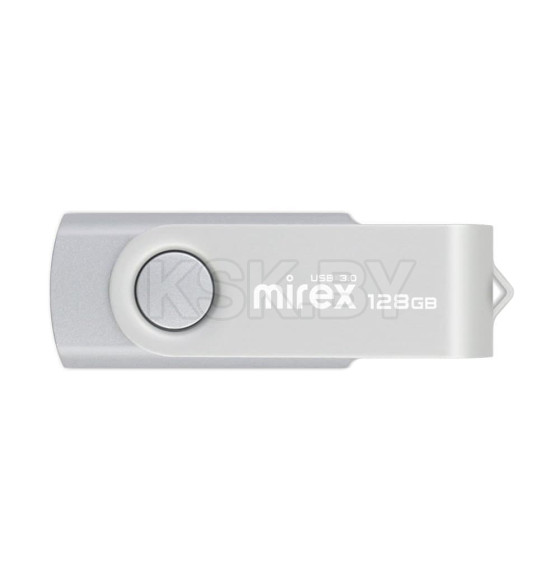 Флеш-накопитель 128GB USB 3.0 FlashDrive Mirex SWIVEL SILVER 13600-FM3SS128 (13600-FM3SS128) 