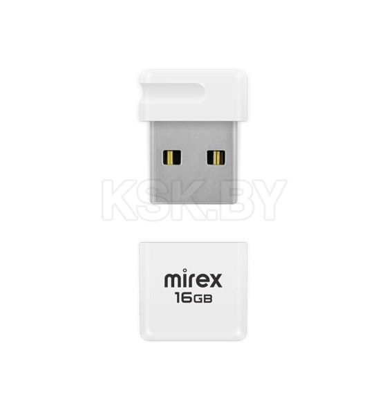 Флеш-накопитель 16GB USB 2.0 FlashDrive Mirex MINCA WHITE 13600-FMUMIW16 (13600-FMUMIW16) 