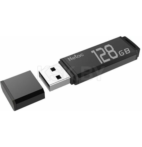 Флеш-накопитель 128GB USB 2.0 FlashDrive (алюминиевый сплав) Netac U351 NT03U351N-128G-20BK (NT03U351N-128G-20BK) 