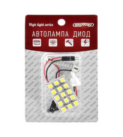 Панель светодиодная 12V 15 SMD диодов, 37х24 мм (белая) SKYWAY S03301002