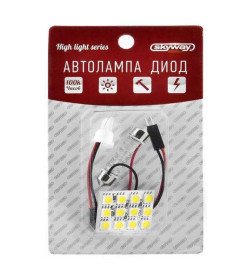 Панель светодиодная 12V 12 SMD диодов, 30х25 мм (белая) SKYWAY S03301001