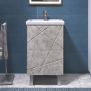 Тумба напольная Vigo Geometry 50-0-2 бетон (под умывальник Фостер) (tn.GEO.FOS.50.2Y бетон) 