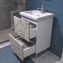 Тумба напольная Vigo Geometry 50-0-2 бетон (под умывальник Фостер) (tn.GEO.FOS.50.2Y бетон) 