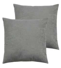 Подушка декоративная MATEX VELOURS. КОМПЛЕКТ 2 ШТ.. Размер: 35x35 Цвет: светло-серый