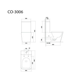 Унитаз напольный Triton-Pro Tornado Corso CO-3006