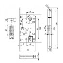 Защелка магнитная Punto ML96WC-50/BL Abg бронза (48753) 