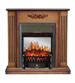Каминокомплект Smolcom LUMSDEN STD-ASP с RealFlame FOBOS-S LUX BL LT Дуб антик