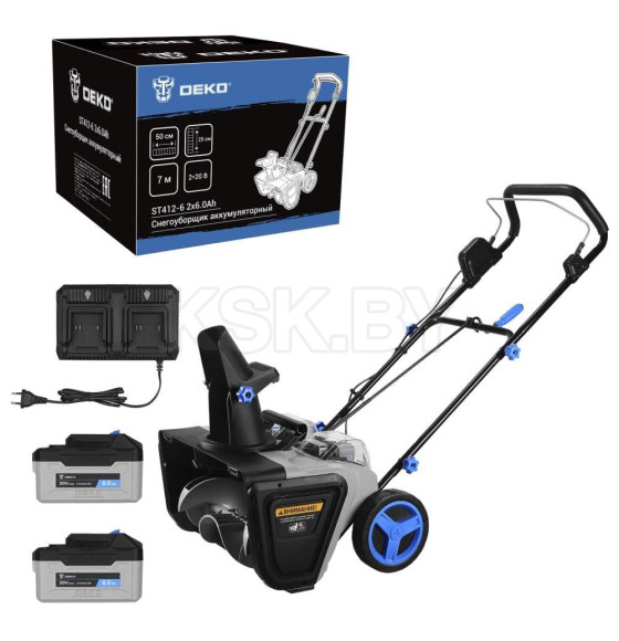 Снегоуборщик аккумуляторный DEKO ST412-6 (083-4445) 