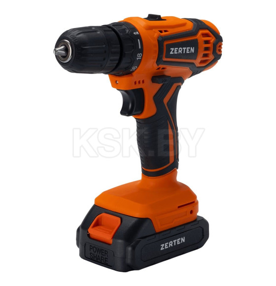Дрель-шуруповерт аккумуляторная ZERTEN ASB-18S (ZASB-18S) 