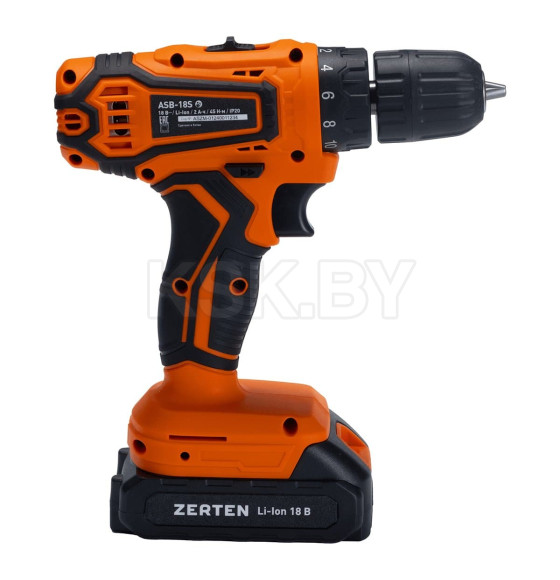 Дрель-шуруповерт аккумуляторная ZERTEN ASB-18S (ZASB-18S) 