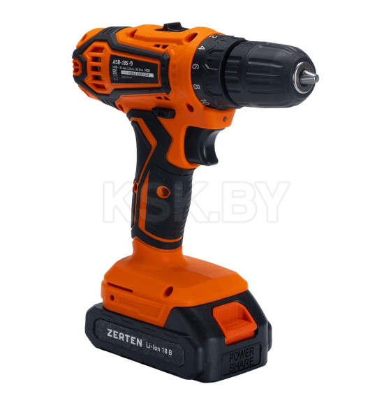 Дрель-шуруповерт аккумуляторная ZERTEN ASB-18S (ZASB-18S) 