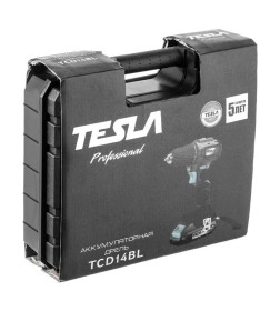 Дрель-шуруповерт аккумуляторная TESLA TCD14BL