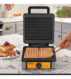 Вафельница для бельгийских вафель Kitfort KT-1694