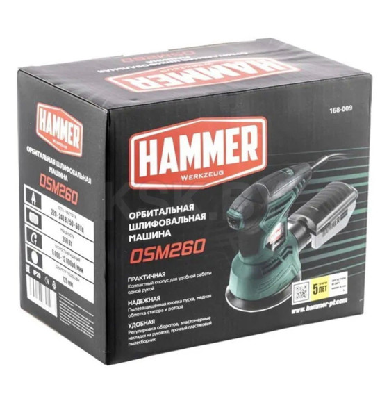 Шлифмашина эксцентриковая Hammer Flex OSM260 (576781)