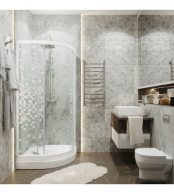 Душевое ограждение Triton Мозаика А1 90х90 поддон 17см.