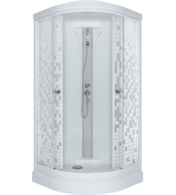 Кабина душевая Triton Мозаика А3 ДН4 90х90 поддон 17см.