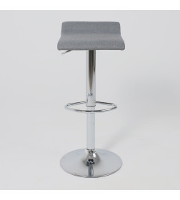 Стул барный SLIM, серая ткань XC188-5/хром