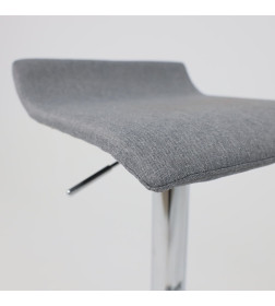 Стул барный SLIM, серая ткань XC188-5/хром