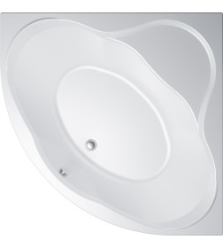 Ванна акриловая Triton Грация 140 NEW 1400х1400 мм, в комплекте с каркасом, сифоном