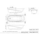 Ванна акриловая Triton Европа 160х70, в комплекте с ножками и экраном (Щ000006226) 