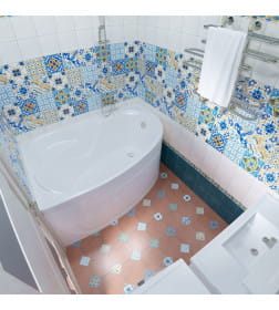 Ванна акриловая Triton Кайли правая NEW 1500 x 1000 мм, в комплекте с каркасом, сифоном