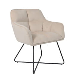 Кресло FLORIDA, кремовый велюр HCJ-3/черный