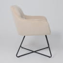 Кресло FLORIDA, кремовый велюр HCJ-3/черный (114034) 