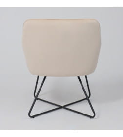 Кресло FLORIDA, кремовый велюр HCJ-3/черный