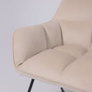 Кресло FLORIDA, кремовый велюр HCJ-3/черный (114034) 