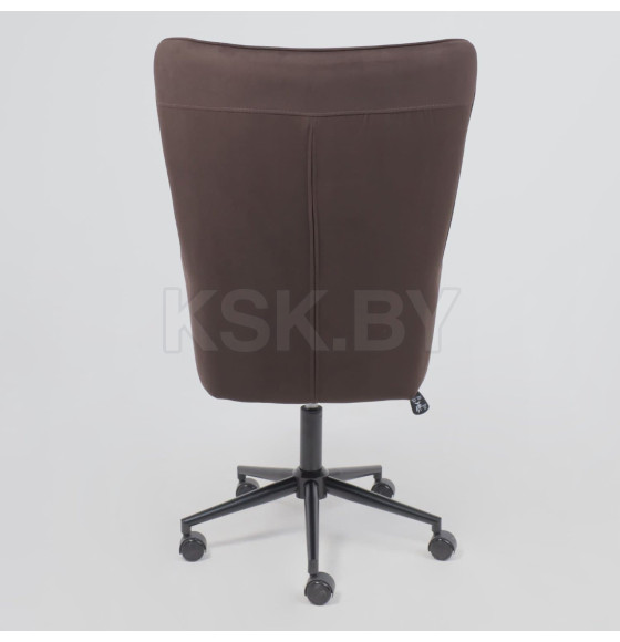 Кресло поворотное BELLA XL black, Velutto 24, велюр/темный шоколад (118421) 