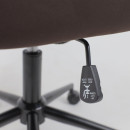 Кресло поворотное BELLA XL black, Velutto 24, велюр/темный шоколад (118421) 