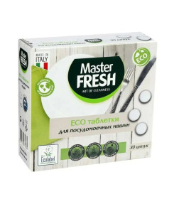 Таблетки Master FRESH для посудомоечных машин ECO/в растворимой оболочке, 30 шт. ЭКО ПРОДУКТ,
