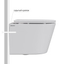 Комплект BERGES: инсталляция NOVUM кнопка O5 Soft Touch черная, унитаз VITA Rimless 49 см, сиденье дюропласт микролифт, быстросъём (043378) 