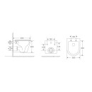 Комплект BERGES: инсталляция NOVUM кнопка O5 Soft Touch черная, унитаз VITA Rimless 49 см, сиденье дюропласт микролифт, быстросъём (043378) 
