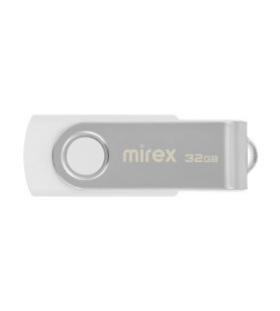 Флеш-накопитель 32GB USB 2.0 FlashDrive Mirex SWIVEL WHITE 13600-FMUSWT32