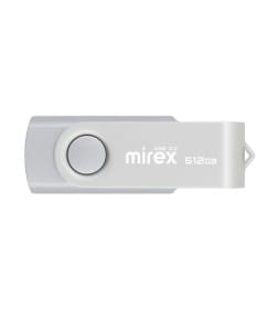 Флеш-накопитель 512GB USB 3.0 FlashDrive Mirex SWIVEL SILVER 13600-FM3SS512