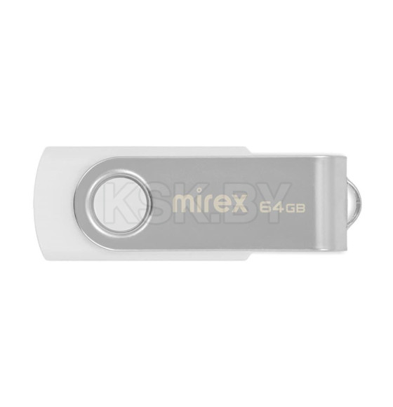 Флеш-накопитель 64GB USB 2.0 FlashDrive Mirex SWIVEL WHITE 13600-FMUSWT64 (13600-FMUSWT64) 