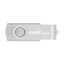 Флеш-накопитель 64GB USB 3.0 FlashDrive Mirex SWIVEL SILVER 13600-FM3SVS64 (13600-FM3SVS64) 