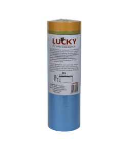 Пленка защитная с малярной лентой WASHI 150см х 33м. Lucky