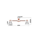 Потолочная люстра Arte lamp MELEPH A4096PL-5BR (A4096PL-5BR) 