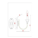 Бра Arte Lamp COLLINETTA A4094AP-1PB (A4094AP-1PB) 
