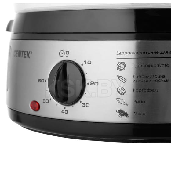 Пароварка Centek CT-1457 серебристый (CT-1457) 