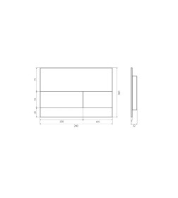 Кнопка для инсталляции Axus 097TS Super Slim (сатин)