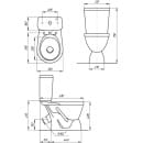 Унитаз напольный "Лира" Люкс белый микролифт Rosa 111176424 (111176424) 