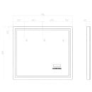 Зеркало VIGO Geometry Media voice 800 (48) 