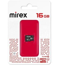 Карта памяти MicroSDHC 16Gb Class 10 UHS-I MIREX 13612-MCSUHS16