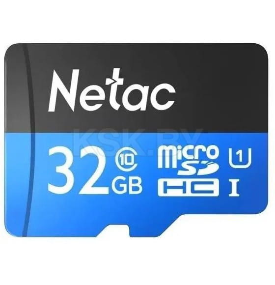 Карта памяти MicroSDHC 32GB U1/C10 Netac P500 Standard NT02P500STN-032G-S (NT02P500STN-032G-S) 